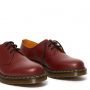 Dr. Martens 1461 chaussures richelieu en cuir lisse rouge cerise lisse 