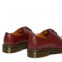 Dr. Martens 1461 chaussures richelieu en cuir lisse rouge cerise lisse 