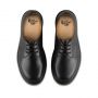 Dr. Martens 1461 chaussure richelieu en cuir lisse bordure unie noir 