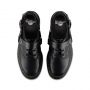 Dr. Martens Fulmar chaussures à boucles en cuir lisse poli noir