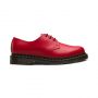 Dr. Martens 1461 chaussures richelieu en cuir lisse satchel rouge