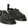 Dr. Martens 8092 sandales de pêcheur mono en cuir noir