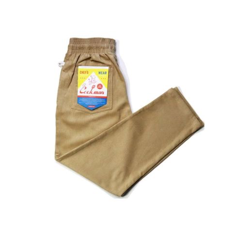 Cookman Pantalons de chef - Velours côtelés en Beige