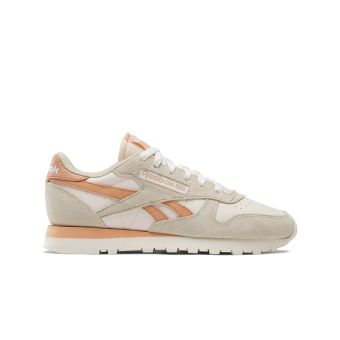 Reebok Chaussures classiques en cuir pour femmes en Craie/Beige Classique/Argile