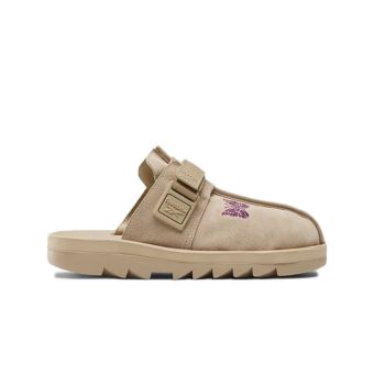 Reebok x Needles Beatnik Slides en Beige moderne/beige sable/violet extrême