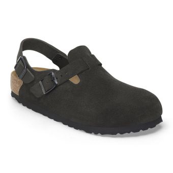 Birkenstock Cuir régulier en daim Tokio en Noir