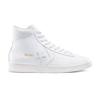 Converse Pro Leather coupe haute en Blanc/Blanc/Blanc