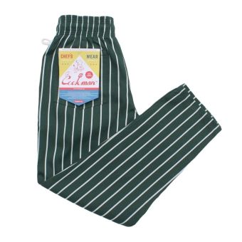 Cookman Pantalon de chef - rayure en Vert
