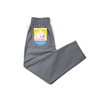 Cookman Pantalon de chef - Rayure en Gris