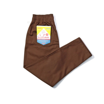 Cookman Pantalon de chef - Chevron en Chocolat