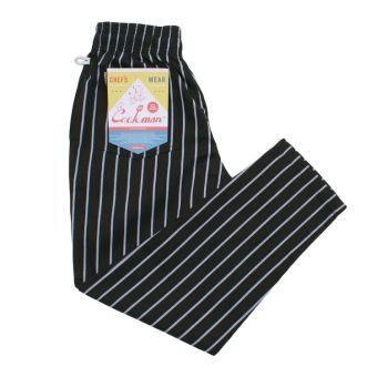 Cookman Pantalon de chef - rayure en Noir