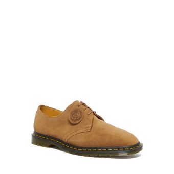 Dr. Martens Archie II Made In England Suede Oxford Shoes in Dark Tan