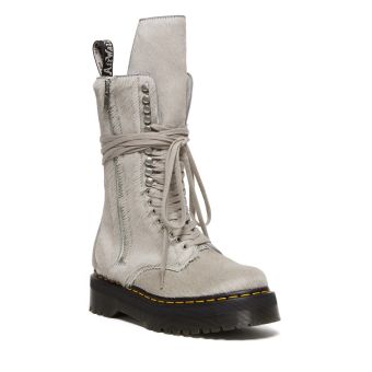 Dr. Martens 1918 Rick Owens Lace Up Boots in Platinum
