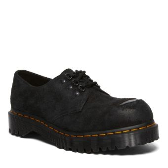 Dr. Martens Chaussures en daim et bout d'acier Pascal Hairy 1461 en Noir