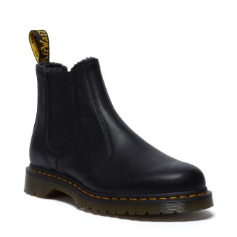 Dr. Martens Bottes Chelsea en cuir Grizzly pour femmes de 2976 en Noir