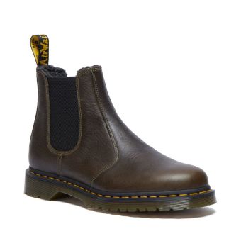 Dr. Martens Bottes Chelsea en cuir Grizzly pour femmes de 2976 en Oliver