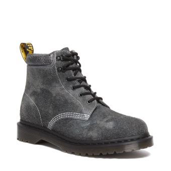 Dr. Martens Bottes à lacets en daim stonewashed 939 en Gris/Noir/Blanc