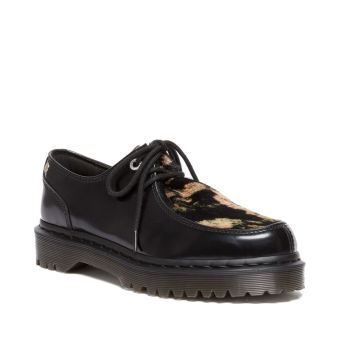 Dr. Martens Zeffir 3I Bex Buttero Chaussures en cuir Hair On en Noir/Beige