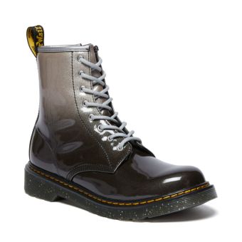 Dr. Martens Bottes à lacets Youth Glitter 1460 en Argent/Noir