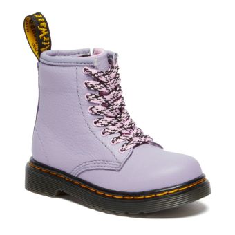 Dr. Martens Bottines pour tout-petit en cuir givré Virginia 1460 en Violet