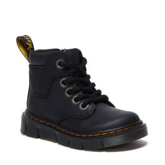 Dr. Martens Bottines en cuir pour tout-petit Raffe en Noir