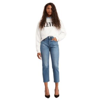 Levi's Jean Wedgie Straight Fit pour Femme en Jazz Jive Sound - Medium Wash