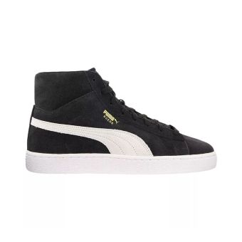 Puma Suede Mid XXI Chaussures de sport pour hommes en Noir-Blanc-Vert Amazonie