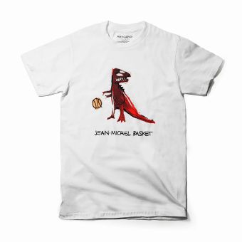 Artgang T-shirt de basket-ball J-M en Blanc