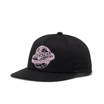 Herschel Casquette Globe Tripping Scout en Noir/Nirvana