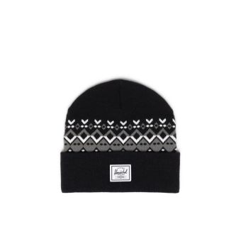 Herschel Bonnet Elmer Fair Isle en Noir