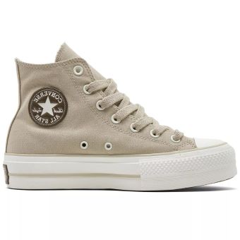 Converse Chuck Taylor All Star Lift High Top Platform Canvas en Pierre de plage/Blanc vintage