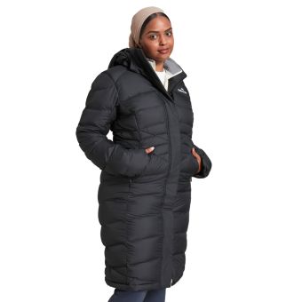 Manteau long Winterburn en duvet 600 pour femmes - Noir