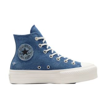 Converse Chuck Taylor All Star Lift Denim en Marine/Héron/Cigogne