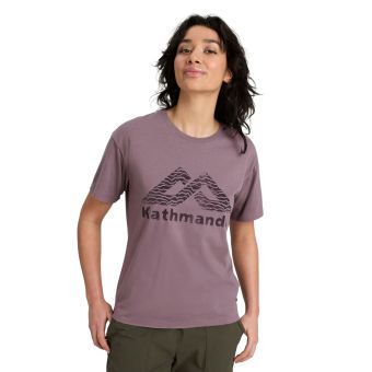 Kathmandu T-shirt logo KMD pour femme en Nuage d'orage