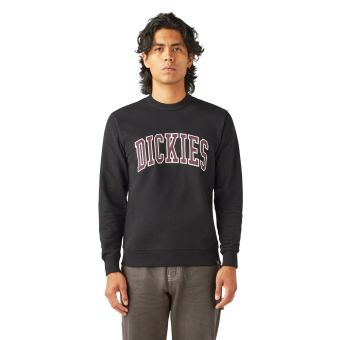 Dickies Sweatshirt Aitkin en Noir/Prune Parfait