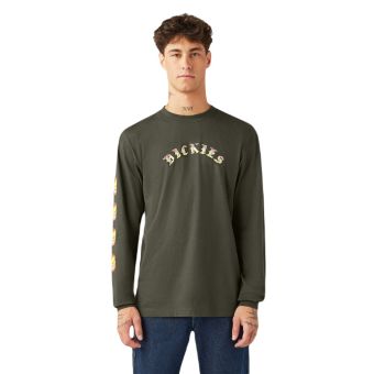 Dickies T-shirt à manches longues Dickies X Spitfire en Vert olive