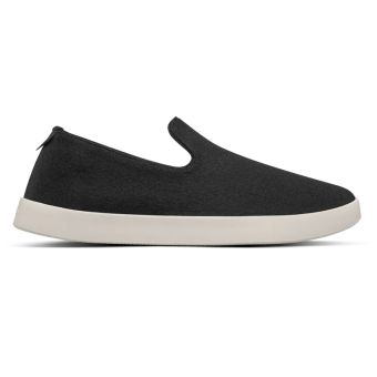 Allbirds Pantoufles en laine pour hommes en Vrai noir / Semelle crème