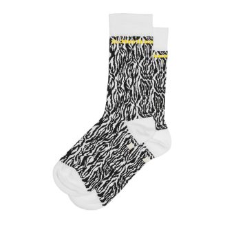 Chaussettes en coton biologique à imprimé zèbre Dr. Martens en noir/blanc