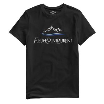 Artgang T-shirt Fleuve Saint-Laurent en Noir
