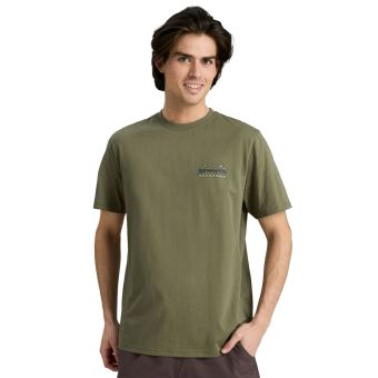 Kathmandu T-shirt en coton bio imprimé pour hommes de la collection Summit en Hêtre