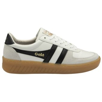 Gola Baskets Elite Grandslam pour homme de style classique en Blanc/Noir/Gomme