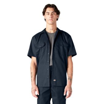 Dickies Chemise de travail à manches courtes en Marine foncé