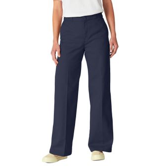 Dickies Pantalons de travail à pattes larges pour femmes au coupe régulière en Encre marine