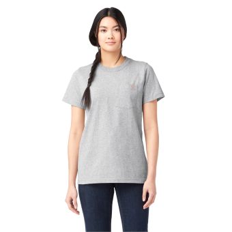 T-shirt pour femmes à manches courtes et lourd Dickies en gris chiné