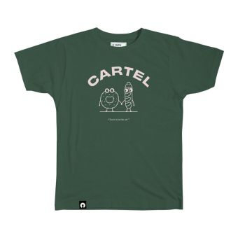 Le Cartel T-shirt  LOVE IS IN THE AIR unisexe en Vert