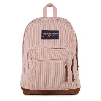 Jansport Right Pack Expressions Backpack en Côtelé rose pâle