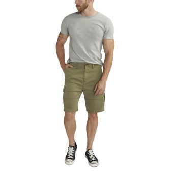 Silver Jeans Shorts essentiels en twill Cargo en Olive