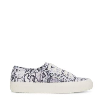 Superga 2750 Baskets imprimées en blanc Avorio Navy Snake