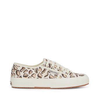 Baskets Superga 2750 Giraffa Print en beige naturel avec imprimé girafe