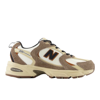 New Balance Unisexe 530 en Champignon Foncé avec Encens et Lin